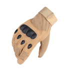 Универсальные полнопалые перчатки с защитой косточек койот 8002-М - изображение 3