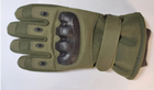 Зимові тактичні рукавиці, олива, теплі на флісі D3-PMR-PRCT-М - зображення 7