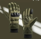 Зимние тактические перчатки, олива, теплые на флисе D3-PMR-PRCT-ХL - изображение 2