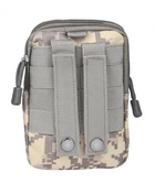 Тактическая сумка на пояс, подсумок, органайзер Серый пиксель D3-PRM-4 - изображение 2