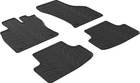Коврики в салон (резиновые) Gledring для Volkswagen Golf 2012-/Seat Leon 2012-2020 (5-дв хетчбэк), (GR 0071)