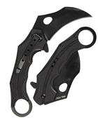 Ніж Mil-Tec Кіготь Карамбіт Чорний EINHANDMESSER G10 KARAMBIT SCHWARZ (15301402)