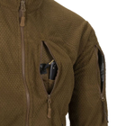 Куртка тактична Helikon-Tex Флісова на замку XL Койот ALPHA TACTICAL JACKET - GRID FLEECE Coyote (BL-ALT-FG-11-B06-XL) - зображення 7
