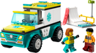 Zestaw klocków Lego City Karetka i snowboardzista 79 części (60403) - obraz 4