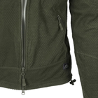 Куртка тактична Helikon-Tex Флісова на замку S Олива ALPHA TACTICAL JACKET - GRID FLEECE S Olive Green (BL-ALT-FG-02-B03-S) - зображення 7