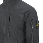 Куртка тактична Helikon-Tex Флісова на замку M Сіра ALPHA TACTICAL JACKET - GRID FLEECE M SHADOW GREY (BL-ALT-FG-35-B04-M) - зображення 4