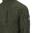 Куртка тактична Helikon-Tex Флісова на замку M Олива ALPHA TACTICAL JACKET - GRID FLEECE M Olive Green (BL-ALT-FG-02-B04-M) - зображення 4