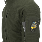 Куртка тактична Helikon-Tex Флісова на замку M Олива ALPHA TACTICAL JACKET - GRID FLEECE M Olive Green (BL-ALT-FG-02-B04-M) - зображення 5