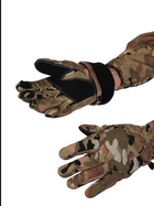 Водовідштовхувальні зимові захисні вітрозахисні Softshell тактичні на флісі рукавички Мультикам 9000-М - зображення 3