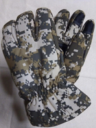 Водовідштовхувальні зимові вітрозахисні Softshell тактичні на флісі рукавички Піксель 9004-XL - зображення 8