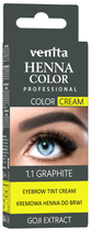 Henna do brwi i rzęs Venita Henna Color Cream 1.1 Grafit 30 g (5902101519984) - obraz 1