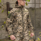 Куртка на флісі розмір XL Soft Shell Tactic Pixel Софтшелл піксель водонепроникна - зображення 4