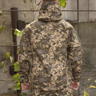 Куртка на флисе размер XL Soft Shell Tactic Pixel Софтшелл пиксель водонепроницаемая - изображение 5