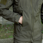 Куртка S размер Soft Shell Caiman Олива Софтшелл Деми-Сезон - изображение 5