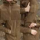 Куртка на флісі 3XL розмір Soft Shell Caiman Койот - зображення 9