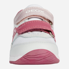 Buty sportowe dziecięce dla dziewczynki na rzepy Geox B840LA-08510-C0563 23 Biały/Różowy (8058279803954) - obraz 3