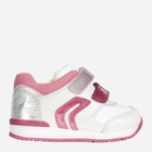 Buty sportowe dziecięce dla dziewczynki na rzepy Geox B840LA-08510-C0563 25 Biały/Różowy (8058279803978) - obraz 1