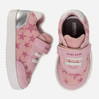 Buty sportowe dziecięce dla dziewczynki na rzepy Geox B021MA-05410-C0514 25 Różowe (8054730327618) - obraz 4