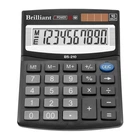 Калькулятор настільний Brilliant 100 х 124 х 33 мм 10 розрядний пластик чорний (BS 210)