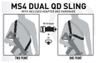 Ремень оружейный одноточечный Magpul MS4 Dual QD G2 койот - изображение 8