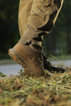 Кросівки Ягуар чоловічі літні повсякденні UND з натуральної шкіри вставками з дихаючої 3D сітки зносостійкі з посиленим носком і п'ятою Підошва прошита Energy Олива 40 р. - зображення 8