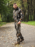 Костюм чоловічий демісезонний Undolini Дюспо Дуб 58 р UND Водонепроникний костюм для риболовлі та полювання боюки куртка низ на гумці з капюшоном - зображення 2