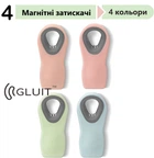 Gluit Набір Магнітних Затисків для Дому, Асорті Кольорів, Набір 4 шт.