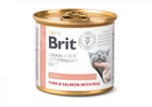 Влажный корм для кошек Brit VD Renal при заболеваниях почек с тунцом, лососем и горошком 200 г