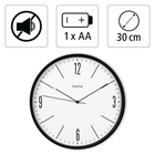 Настінний годинник Hama Elegance (4047443465412) Чорний - зображення 2