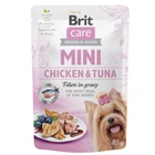 Влажный корм для собак Brit Care Mini с курицей и тунцом филе в соусе
