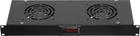 Panel wentylacyjny Netrack 19 2F z przewodem i termostatem Czarny (100-005-001-020) - obraz 2