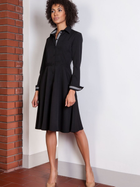 Плаття-сорочка міді жіноче Lanti Suk151 34 Чорне (5904252709535) - зображення 3