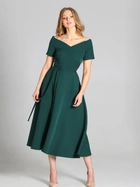 Плаття міді жіноче Lanti Suk181 34 Зелене (5904252712597) - зображення 3