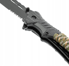 Спасательный Пружинный Складной Нож для Выживания Dominator FIRST ROPE PARACORD WHISTLE с Огнивом - изображение 6