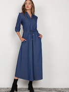 Плаття максі жіноче Lanti SUK205 40 Синє (5904252721407) - зображення 3