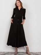 Плаття максі жіноче Lanti SUK205 36 Чорне (5904252721506) - зображення 1