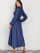 Плаття-сорочка максі жіноче Lanti SUK204 42/44 Синє (5904252721759) - зображення 2
