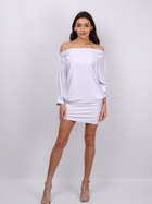 Плаття міні жіноче MODAGI A14 S/M Біле (5904996500443) - зображення 1