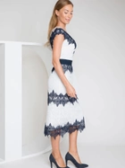 Сукня міді жіноча Deni Cler Milano T-Dw-3250-0M-40-16-1 42 Білий/Синій (3300000724560) - зображення 3