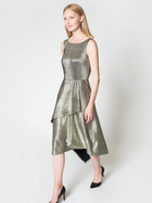 Сукня міді жіноча Deni Cler Milano W-Dw-3076-0M-G8-23-1 42 Золотиста (3300000730127) - зображення 3