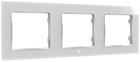 Потрійна рамка для настінного вимикача Shelly "Wall Frame 3" горизонтальна біла (3800235266243) - зображення 1