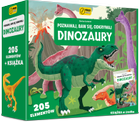 Puzzle Wilga play Dinozaury. Poznawaj baw się odkrywaj 205 elementów (9788328098640) - obraz 1
