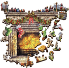 Puzzle drewniane Trefl Przy kominku 1000 elementów (5900511201710) - obraz 2