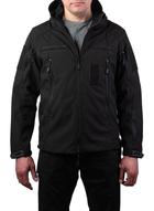 Тактична куртка SMILO soft shell black , XXXL, Softshell