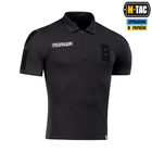 Поло M-TAC Поліція зі світловідбиваючим написом і патчем 65/35 Black Size L - изображение 1