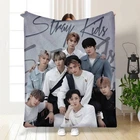 Плед Stray Kids 4 Стрей Кідс група бенд з 3D малюнком розмір 160х200