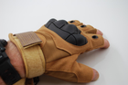 Тактичні рукавички без пальців 9050_L_Beige - зображення 5