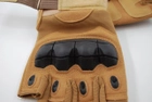 Тактичні рукавички без пальців 9050_L_Beige - зображення 6