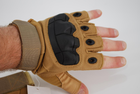 Тактичні рукавички без пальців 9067_XL_Beige - зображення 2
