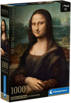 Пазл Clementoni Compact Museum Muuseum Leonardo Mona Lisa 70 x 50 см 1000 деталей (8005125397082) - зображення 1